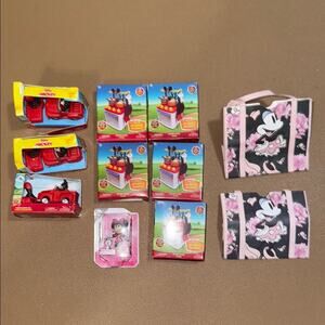 Disney junior Mickey Mouse Minnie Mouse mixed lot mini brands with 2 Minnie bags